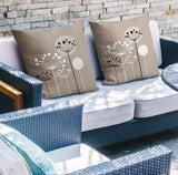 Lynn Botanical Reversible Indoor/Outdoor Square Pillow