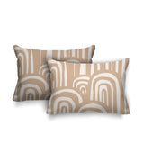 Lyno Abstract Reversible Indoor/Outdoor Rectangular Pillow