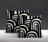 Lyno Abstract Reversible Indoor/Outdoor Square Pillow