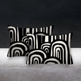 Lyno Abstract Reversible Indoor/Outdoor Rectangular Pillow