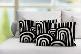 Lyno Abstract Reversible Indoor/Outdoor Rectangular Pillow