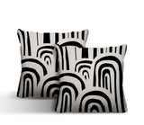 Lyno Abstract Reversible Indoor/Outdoor Square Pillow