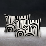 Lyno Abstract Reversible Indoor/Outdoor Rectangular Pillow
