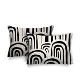 Lyno Abstract Reversible Indoor/Outdoor Rectangular Pillow