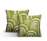 Lyno Abstract Reversible Indoor/Outdoor Square Pillow