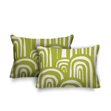 Lyno Abstract Reversible Indoor/Outdoor Rectangular Pillow