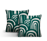 Lyno Abstract Reversible Indoor/Outdoor Square Pillow