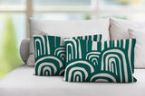 Lyno Abstract Reversible Indoor/Outdoor Rectangular Pillow