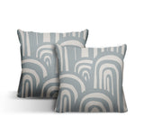 Lyno Abstract Reversible Indoor/Outdoor Square Pillow