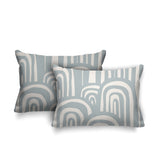 Lyno Abstract Reversible Indoor/Outdoor Rectangular Pillow