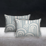 Lyno Abstract Reversible Indoor/Outdoor Rectangular Pillow