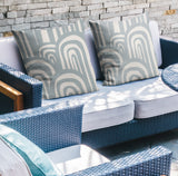 Lyno Abstract Reversible Indoor/Outdoor Square Pillow