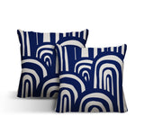 Lyno Abstract Reversible Indoor/Outdoor Square Pillow