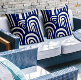 Lyno Abstract Reversible Indoor/Outdoor Square Pillow