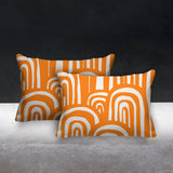 Lyno Abstract Reversible Indoor/Outdoor Rectangular Pillow