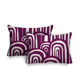 Lyno Abstract Reversible Indoor/Outdoor Rectangular Pillow