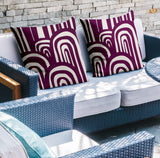 Lyno Abstract Reversible Indoor/Outdoor Square Pillow