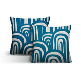 Lyno Abstract Reversible Indoor/Outdoor Square Pillow