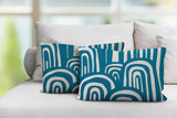 Lyno Abstract Reversible Indoor/Outdoor Rectangular Pillow