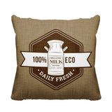 Macdonald Typography Reversible Indoor/Outdoor Square Pillow