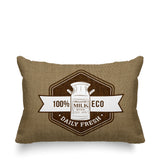 Macdonald Typography Reversible Indoor/Outdoor Rectangular Pillow