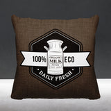 Macdonald Typography Reversible Indoor/Outdoor Square Pillow