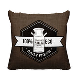Macdonald Typography Reversible Indoor/Outdoor Square Pillow
