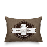 Macdonald Typography Reversible Indoor/Outdoor Rectangular Pillow