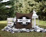 Macdonald Typography Reversible Indoor/Outdoor Square Pillow