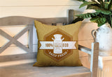Macdonald Typography Reversible Indoor/Outdoor Square Pillow