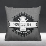 Macdonald Typography Reversible Indoor/Outdoor Square Pillow