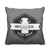 Macdonald Typography Reversible Indoor/Outdoor Square Pillow