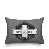 Macdonald Typography Reversible Indoor/Outdoor Rectangular Pillow