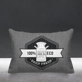 Macdonald Typography Reversible Indoor/Outdoor Rectangular Pillow