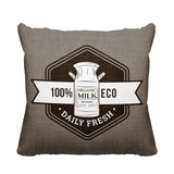 Macdonald Typography Reversible Indoor/Outdoor Square Pillow