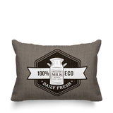 Macdonald Typography Reversible Indoor/Outdoor Rectangular Pillow