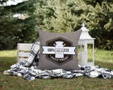 Macdonald Typography Reversible Indoor/Outdoor Square Pillow