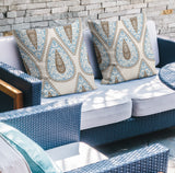 Magnolia Square Indoor/Outdoor Throw Pillow