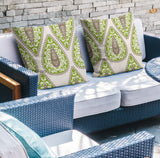 Magnolia Square Indoor/Outdoor Throw Pillow