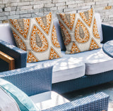 Magnolia Square Indoor/Outdoor Throw Pillow