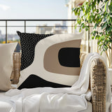 Maida Abstract Reversible Indoor/Outdoor Square Pillow