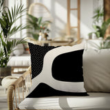 Maida Abstract Reversible Indoor/Outdoor Square Pillow