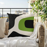 Maida Abstract Reversible Indoor/Outdoor Square Pillow