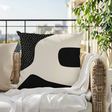 Maida Abstract Reversible Indoor/Outdoor Square Pillow