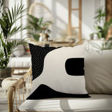 Maida Abstract Reversible Indoor/Outdoor Square Pillow