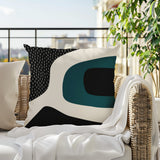 Maida Abstract Reversible Indoor/Outdoor Square Pillow