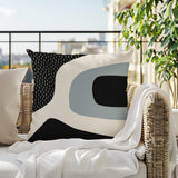Maida Abstract Reversible Indoor/Outdoor Square Pillow