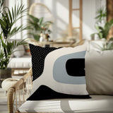 Maida Abstract Reversible Indoor/Outdoor Square Pillow