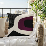 Maida Abstract Reversible Indoor/Outdoor Square Pillow