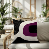 Maida Abstract Reversible Indoor/Outdoor Square Pillow